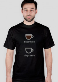 Koszulka męska depresso - ciemna