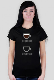 Koszulka damska depresso - ciemna