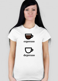 Koszulka damska depresso - jasna