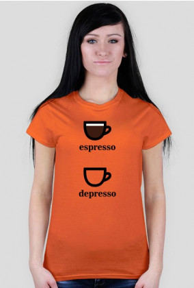 Koszulka damska depresso - jasna