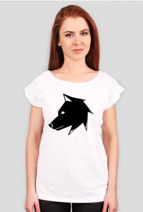 Prawo Wilka - logo czarne - koszulka damska