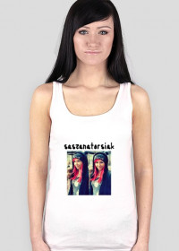 koszulka "Saszanatorsiak + zdjęcie Saszan" damska biała