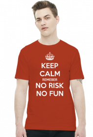 KEEP CALM No Risk No Fun czerwona