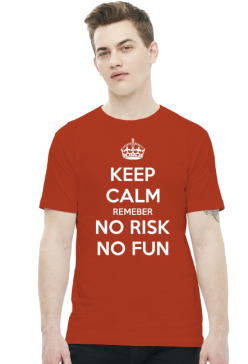 KEEP CALM No Risk No Fun czerwona