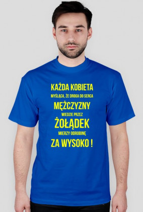 Koszulka odrobinę za wysoko