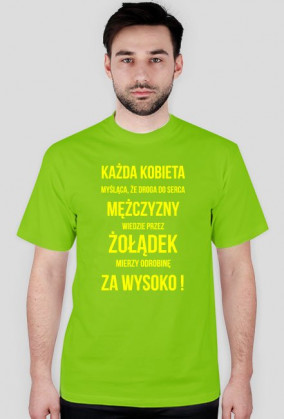 Koszulka odrobinę za wysoko