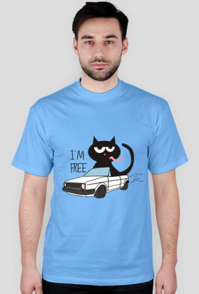 KOSZULKA KOT W GOLFIE