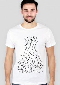 T-shirt - Strzały / white / - Nenso Company