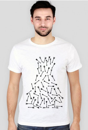 T-shirt - Strzały / white / - Nenso Company