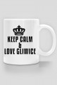 Keep Calm & Love Gliwice (kubek praworęcznych)