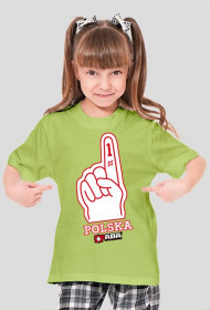 Koszulka dla dziewczynki - Polska. Pada