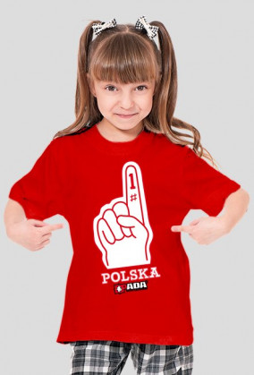 Koszulka dla dziewczynki - Polska. Pada