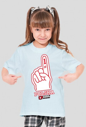 Koszulka dla dziewczynki - Polska. Pada