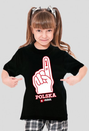 Koszulka dla dziewczynki - Polska. Pada