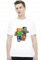 Koszulka Minecraft czarna i biała