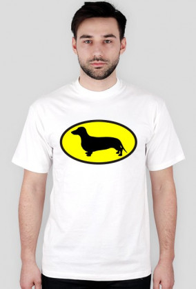 Koszulka męska Jamnik Batman