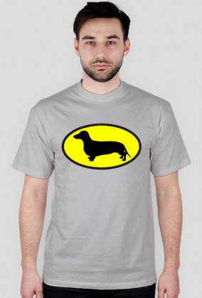 Koszulka męska Jamnik Batman