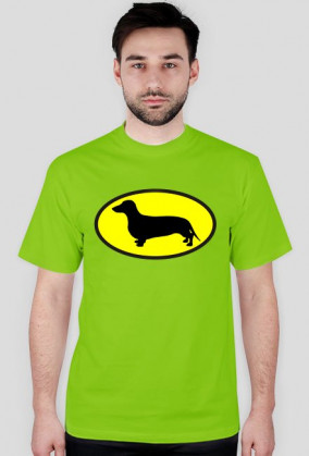 Koszulka męska Jamnik Batman