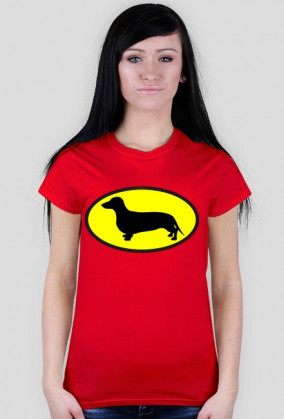 Koszulka damska Jamnik Batman