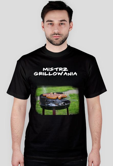 t-shirt męski mistrz grillowania