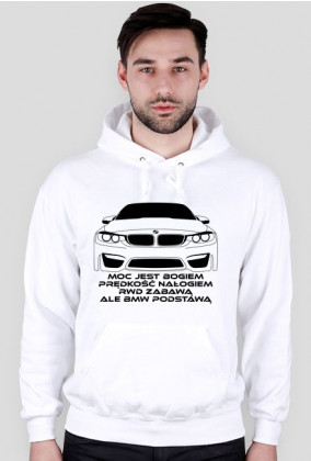 BMW podstawą (bluza z kapturem) ciemna grafika