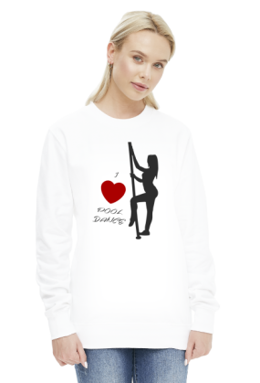I love Pool Dance (bluza damska) ciemna grafika