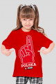 Koszulka dla dziewczynki - Polska. Pada