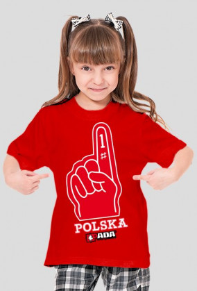 Koszulka dla dziewczynki - Polska. Pada