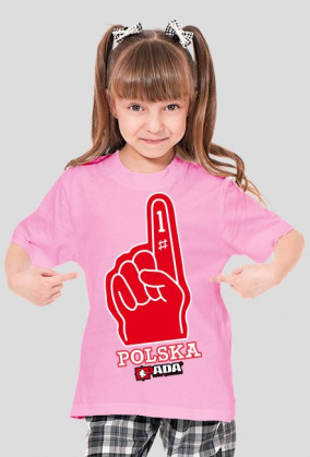 Koszulka dla dziewczynki - Polska. Pada