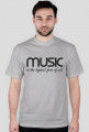 Music is the highest form of art - biała/kolor