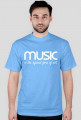 Music is the highest form of art - czarna/kolor