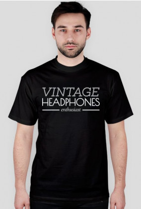 Vintage Headphones Enthusiast - czarna/kolor