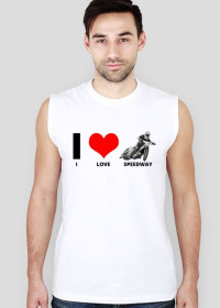 Koszulka "I love speedway", bez rękawów