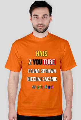 Koszulka Haj$ - Pomarańczowa