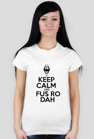 [KEEP CALM] FUS RO DAH | biała