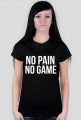 No pain no game - Damska,czarna