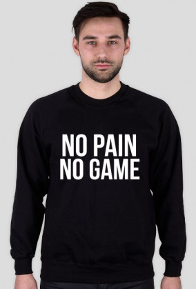 No pain no game, bluza - Męska,czarna