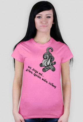 Koszulka "Sex, drugs..." - damska, 8 kolorów
