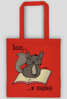 Torba Siedzę w książkach (szynszyla)