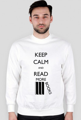 Bluza męska biała Keep calm
