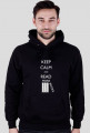 Bluza męska z kapturem (ciemne kolory) Keep calm