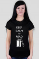 Koszulka damska (czarna) Keep calm