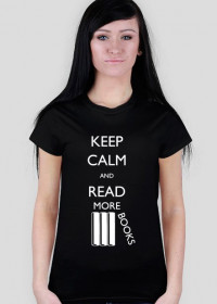 Koszulka damska (czarna) Keep calm