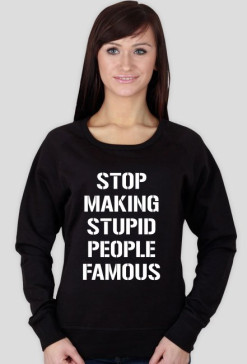 Bluza Just stop (czarna)