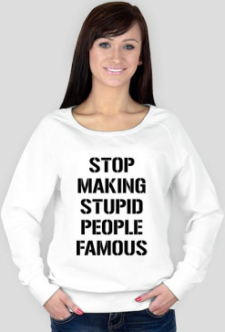 Bluza Just stop (biała)