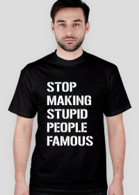 T-Shirt Just stop (czarny)