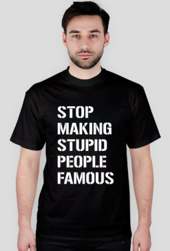 T-Shirt Just stop (czarny)