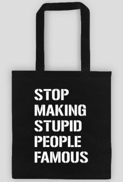 Torba Just stop (czarna)