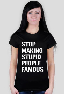 T-Shirt Just stop (czarny)