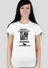 Koszulka - Team Mati biała żeńska
